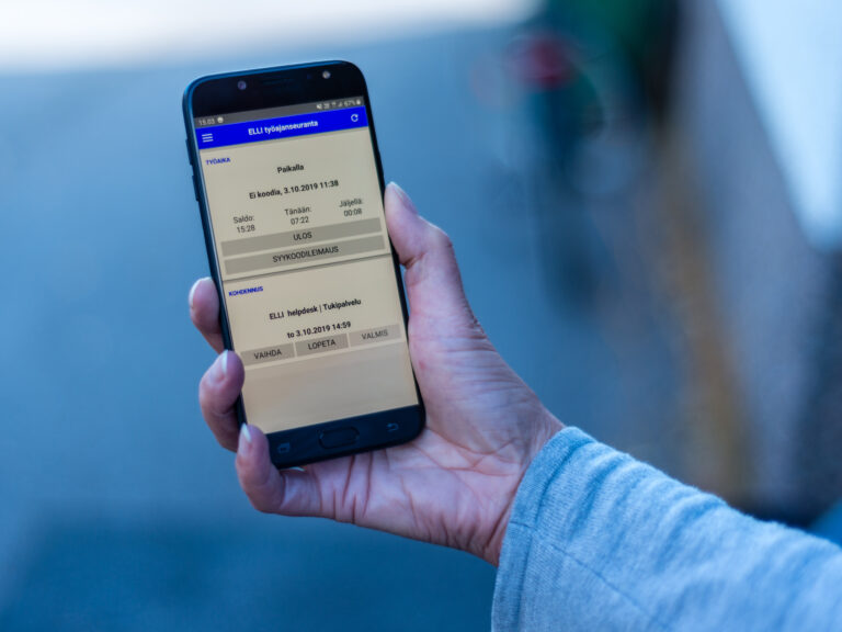 elli työaikaseuranta matka puhelin tieto-oskari